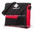 Black Vertical Large Polyester Messenger Bag One Shoulder Strap For Traveling