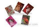 Small Size Adhesive 3D Lenticular Stickers PET/ PP Printing For Key Chain