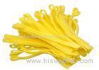 High Temperature Yellow Hook And Loop Cable Ties Fastener For Home / Office