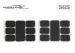 20 * 20MM Self Adhesive Hook And Loop Tape Paper Sheet Different Shape