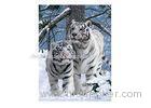 Vivid Tiger Image 3d Lenticular Image For Home 0.76mm Thickness 3d Animal Pictures