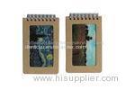 Mini Custom Lenticular Printing Notebooks PET Cover Note Pad 12x8cm