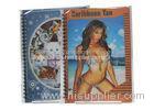 Sexy Girl Design Notebook 3D Lenticular Printing Service Journals PET / PP / PVC Lentiuclar