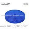 Resuable Blue Injection Molded Hook And Pile Tape 75mm OEM / ODM Avaliable