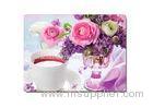 Decorative Flower PET Printing 3D Lenticular Plastic Table Mats Offset Printing