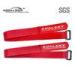 25mm Wide Red Velcro Hook And Loop Cable Ties With Plastic Buckle One Color Logo