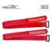 25mm Wide Red Velcro Hook And Loop Cable Ties With Plastic Buckle One Color Logo