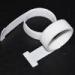 25*200mm T-shape White Color Velcro Hook And Loop Cable Ties