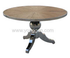 dinning table / wooden buffets / wooden cabinet / coffee table / round table / old fir withe zine top table
