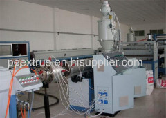 PP PE Pipe Extrusion Machine For Irrigate Automatic Plastic Cool / Hot Water Pipe Production Line
