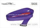 Purple Color Fire Retardant Hook And Loop Straps With Plastic Buckle