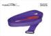Purple Color Fire Retardant Hook And Loop Straps With Plastic Buckle
