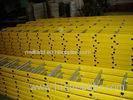Portable Steel Scaffold Step Ladder Yellow Powder Coated For Building Construction