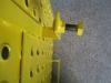 Yellow Powder coated Scaffolding Steel Ladder Trap Door For Construction Protection