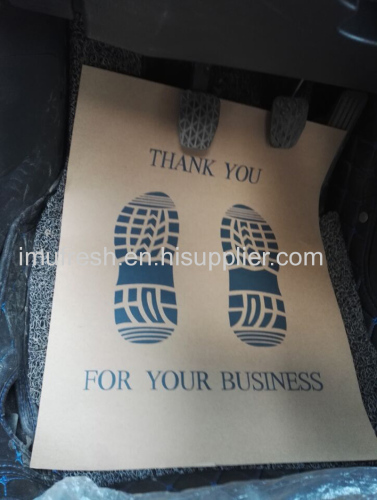 Disposable paper type car mat