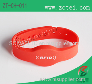 Concave-convex Button RFID Silicone Wristband