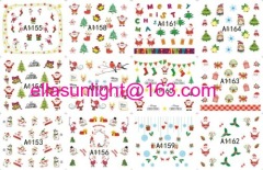 Christmas water decals nail sticker