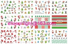 Christmas water decals nail sticker