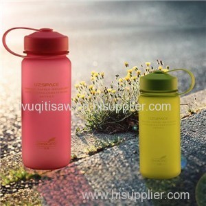 550ml Custom Logo Double Wall Glass Water Bottle With Gilter