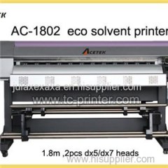 AC-1802 6 Feet Dual Dx7 Print Head Small Format Eco Solvent Printer