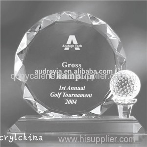Creative Acrylic Plaque For Golf Awards