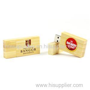 Rectangle Wooden Bamboo USB Flash Drives