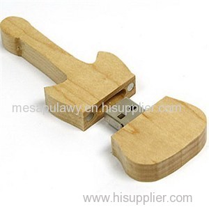 Guitar Shape Wooden USB Flash Drives