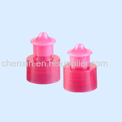 Push pull cap for bottle