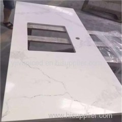 White Marble Looking Quartz Countertops