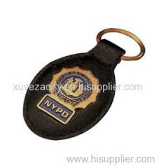 US Police Office Leather Keychains