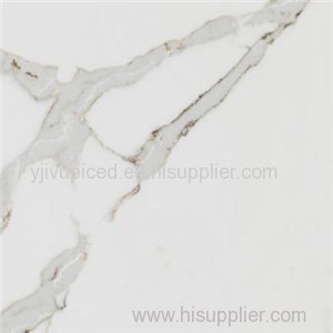 Natural Marble Looking Calacatta Quartz Stone