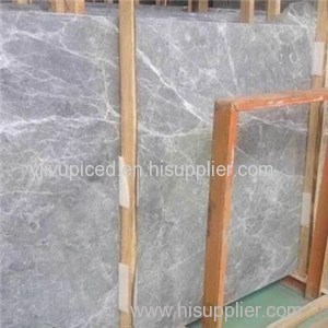 China Polished Silver Grey Silver Mink Silver Wave Marble Slab Tiles For Sale
