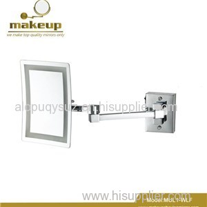 MUL1-WLF(L) Lighted Square Clear Cosmetic Makeup Mirror