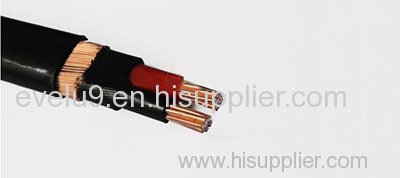 Two Cores twin Copper Concentric Neutral Screen Cables insulated Screen control cable