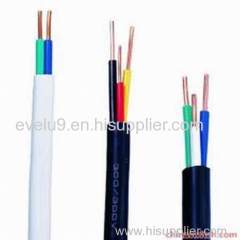 Flat Wire Copper conductor PVC insulated PVC sheathed flat cables