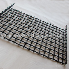 Heavy duty hooked crimped sieve screen woven mesh