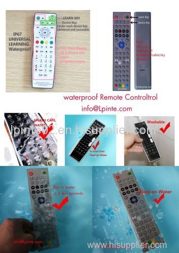 waterproof remote control tv universal dvd sat learning programmable