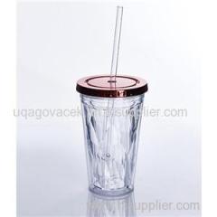 Wholesale Custom 16OZ AS Double Wall Tumbler Ice Feeling 2016 Promotional Products With Straw