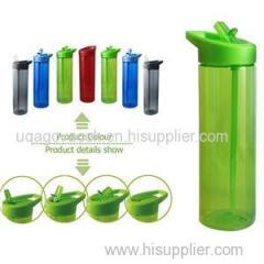 Plastic Water Bottle K101 630ML Tritan Carbon Filter Water Bottle Water Bottle With Straw