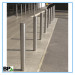 galvanized or powder coated yellow in ground steel bollards