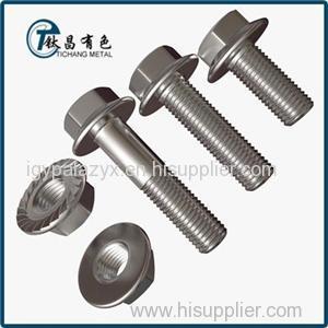 High Strength Titanium Alloy Flanged Hex Bolts & Screws