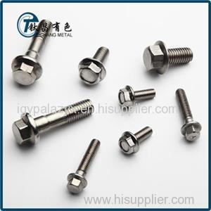 GR12 Titanium Alloy Flanged Hex Bolts & Screws