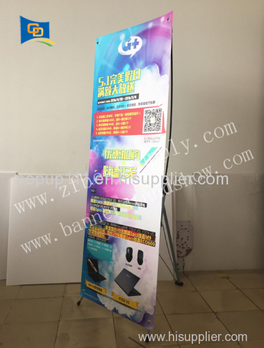 Aluminum X banner stand