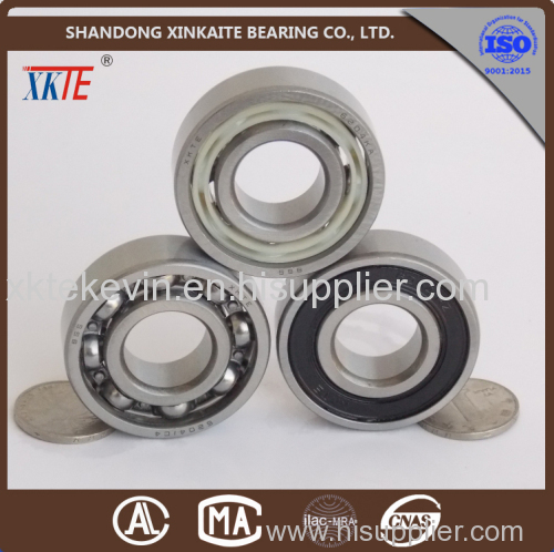 Open type deep groove ball bearing 6204 for Mining idler from china bearing distributor