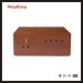 trending hot products 2017 wooden LED digital display alarm clock with speaker box and Qi charging