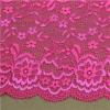 Nylon Spandex Jacquard 18.5 Cm rose red Galloon Lace for dress fabric (J0017)