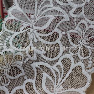 White Flowered Galloon Lace for garment accessories Black Ribbons (J0018)