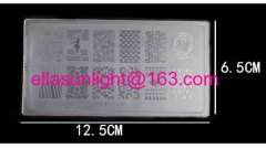 New plastic nail art stamping plates