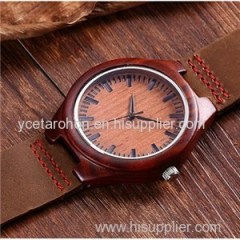 Hot Selling Fashion Natural Red Sandalwood Watch