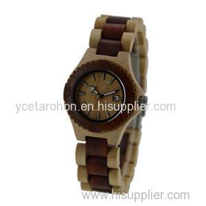 Red Sandalwood And Maple Wood Custom Watch